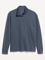 French Rib Quarter-Zip Sweater