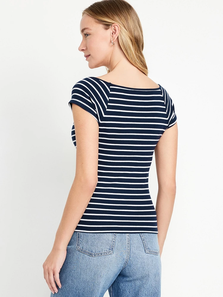 Fitted Ribbed Top