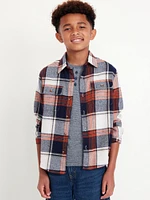 Soft-Brushed Flannel Pocket Shirt for Boys