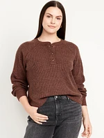 Cozy Waffle Henley T-Shirt