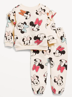 Disney© Ruffled Sweatshirt and Sweatpants Set for Baby