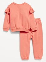 Disney© Ruffled Sweatshirt and Sweatpants Set for Baby