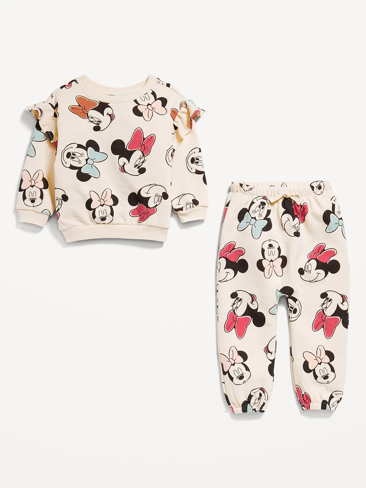 Disney© Ruffled Sweatshirt and Sweatpants Set for Baby