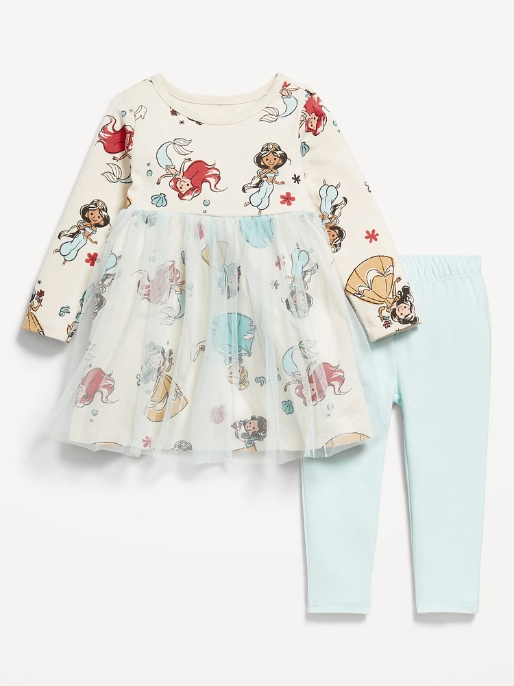 Disney© Long-Sleeve Tulle Tutu Dress and Leggings Set for Baby