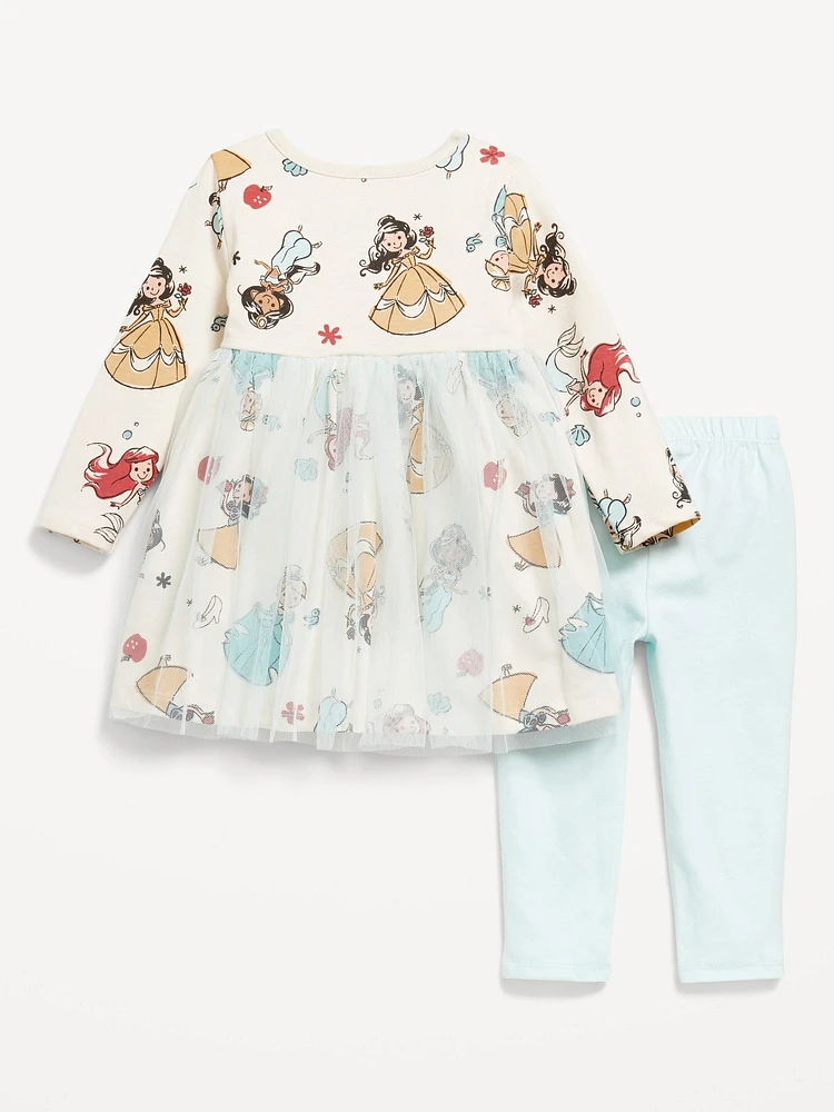 Disney© Long-Sleeve Tulle Tutu Dress and Leggings Set for Baby