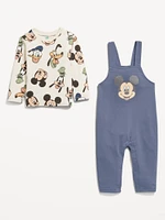 Disney© Long-Sleeve T-Shirt and Overalls Set for Baby