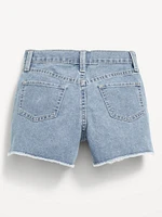 Wow High-Waisted Frayed-Hem Jean Shorts for Girls