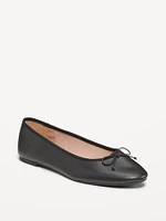 Faux Leather Ballet Flat