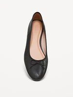 Faux Leather Ballet Flat