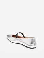 Mary Jane Square-Toe Ballet Flats