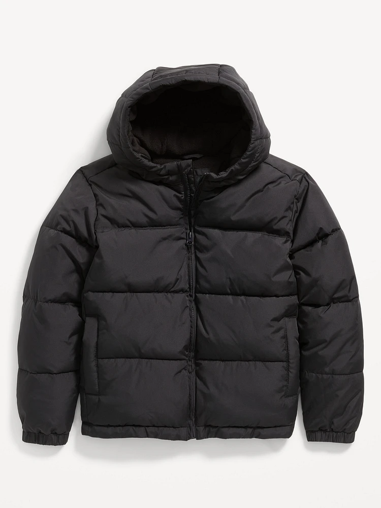 Water-Resistant Quilted Puffer Jacket for Boys