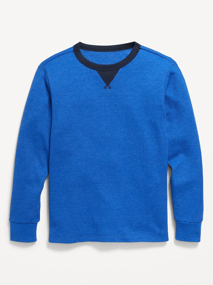 Long-Sleeve Thermal-Knit T-Shirt for Boys