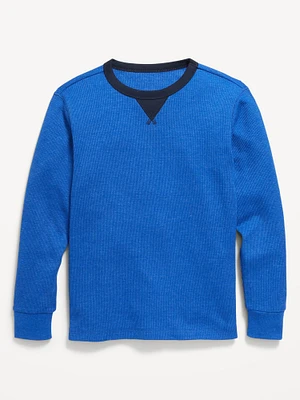 Long-Sleeve Thermal-Knit T-Shirt for Boys