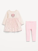 Disney© Minnie Mouse Dress and Leggings Set for Baby