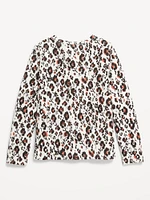 Softest Long-Sleeve Printed T-Shirt for Girls