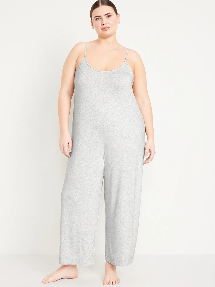 Knit Jersey Pajama Jumpsuit