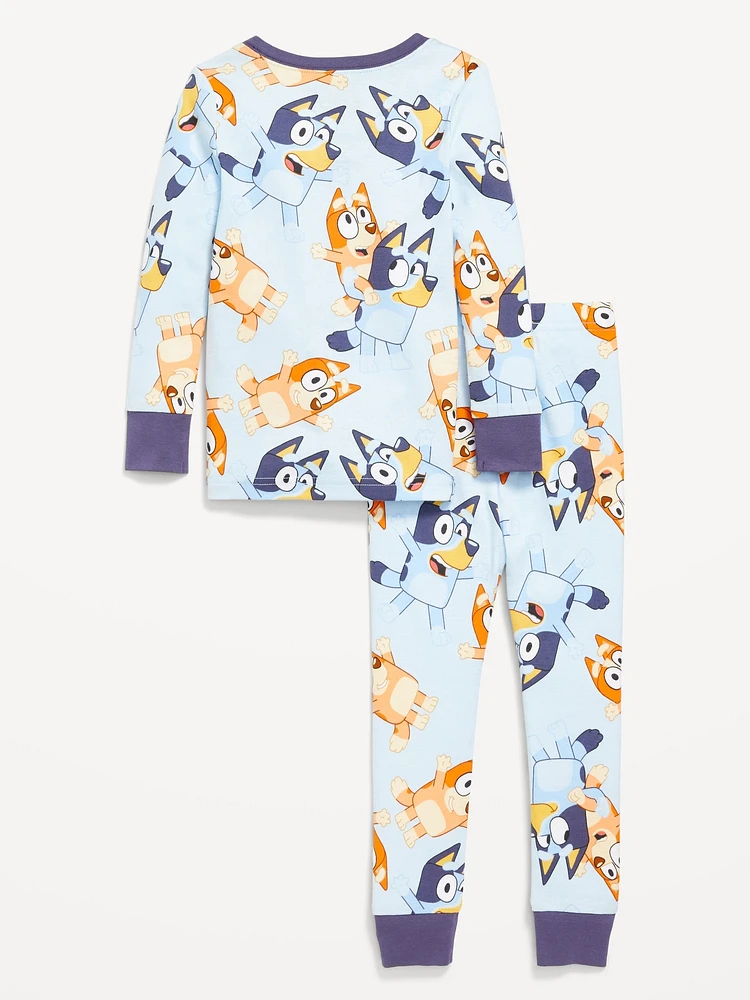 Bluey™ Unisex Graphic Snug-Fit Pajama Set for Toddler & Baby