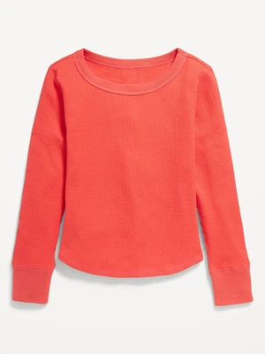 Long-Sleeve Thermal-Knit T-Shirt for Girls