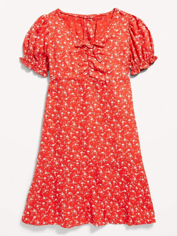 Fit and Flare Crepe Dress for Girls