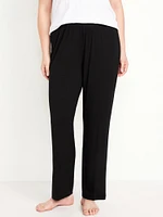 Mid-Rise Knit Jersey Pajama Pant