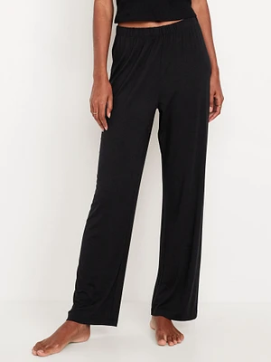 Mid-Rise Knit Jersey Pajama Pant