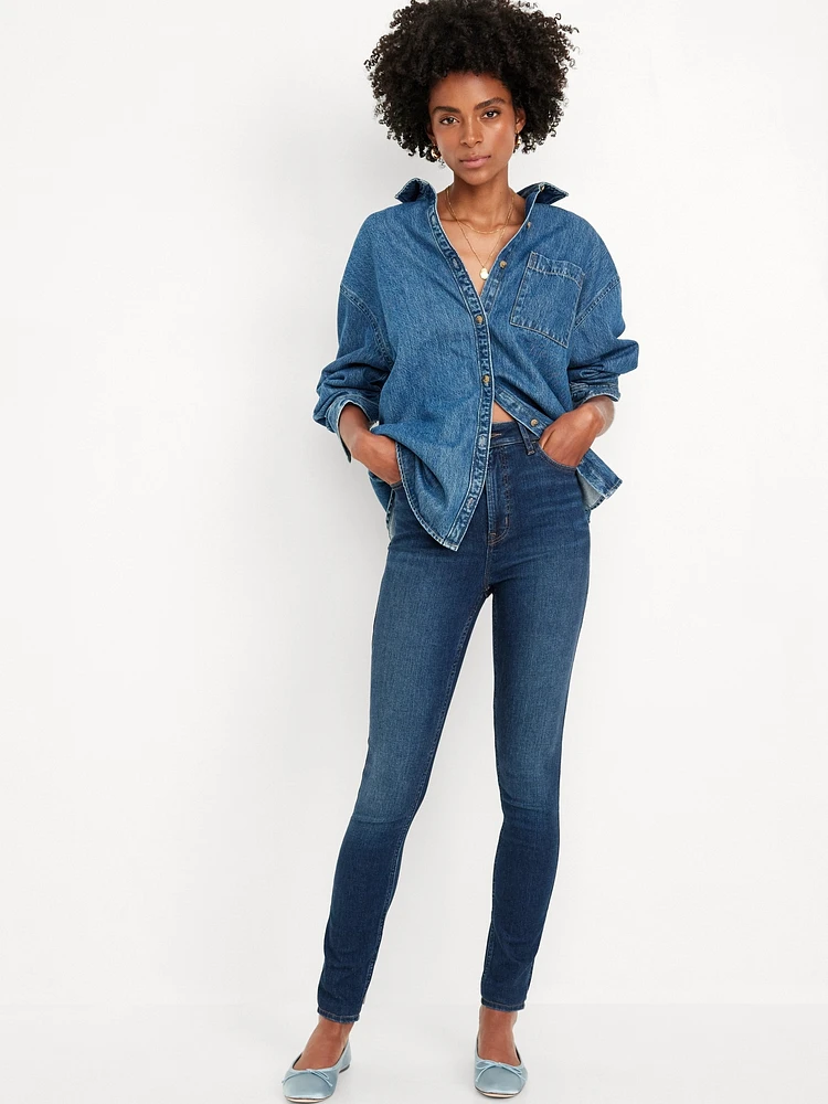 Extra High-Waisted Rockstar 360° Stretch Super-Skinny Jeans