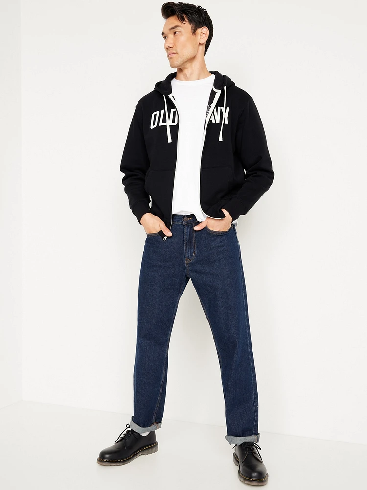 Loose Logo Zip Hoodie
