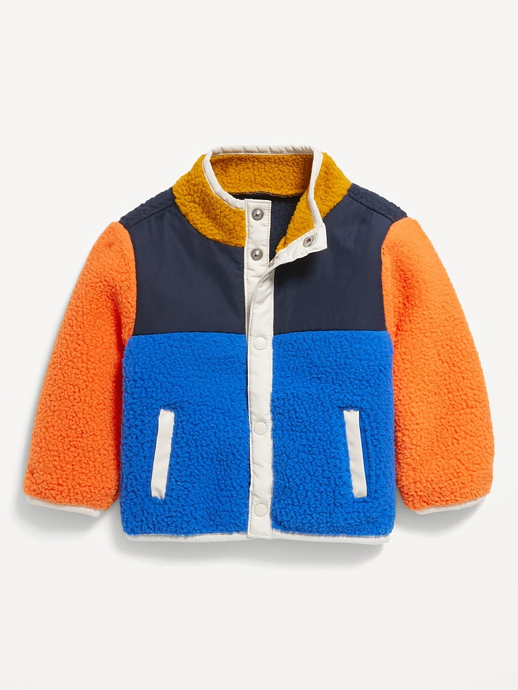 Mock-Neck Sherpa Jacket for Baby