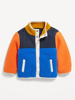 Mock-Neck Sherpa Jacket for Baby