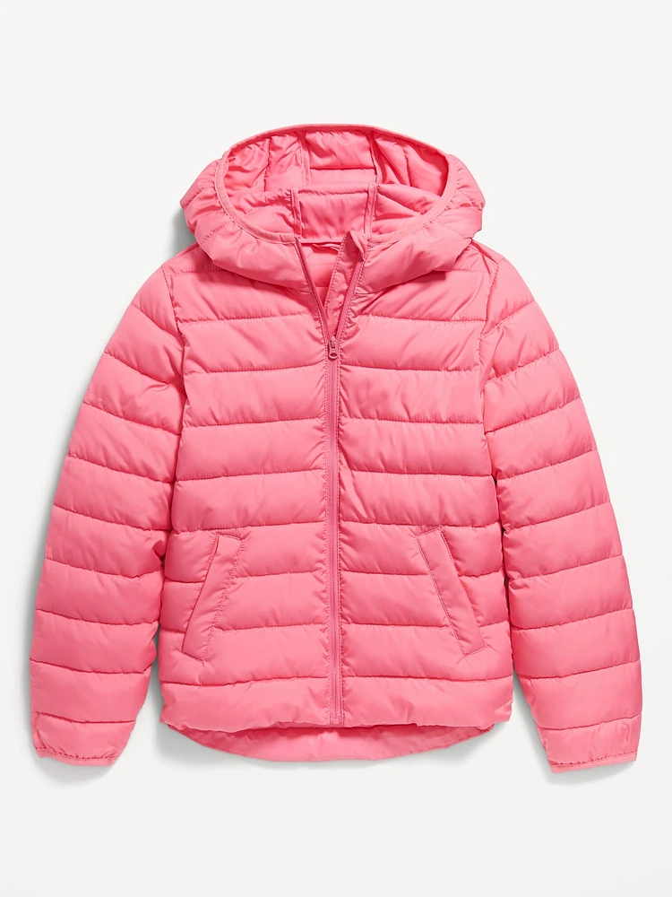 Water-Resistant Narrow-Channel Puffer Jacket for Girls