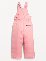 Water-Resistant Snow-Bib Overalls for Girls
