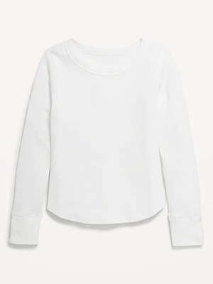 Long-Sleeve Thermal-Knit T-Shirt for Girls