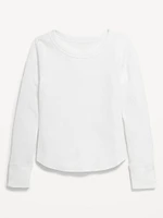 Long-Sleeve Thermal-Knit T-Shirt for Girls