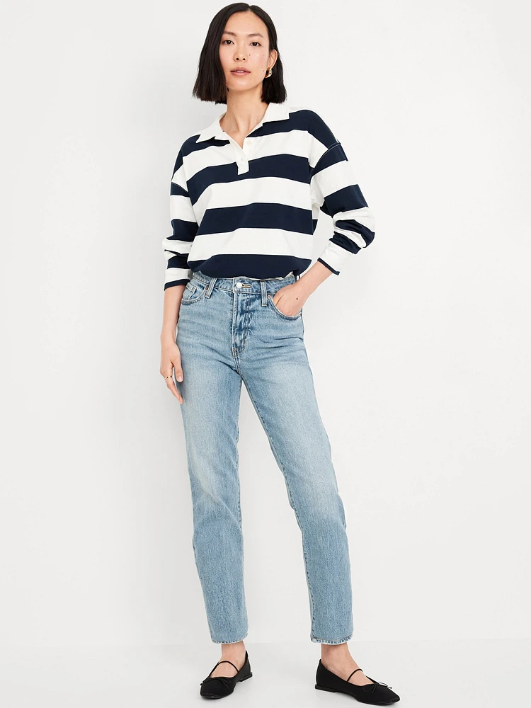 High-Waisted OG Straight Ankle Jeans