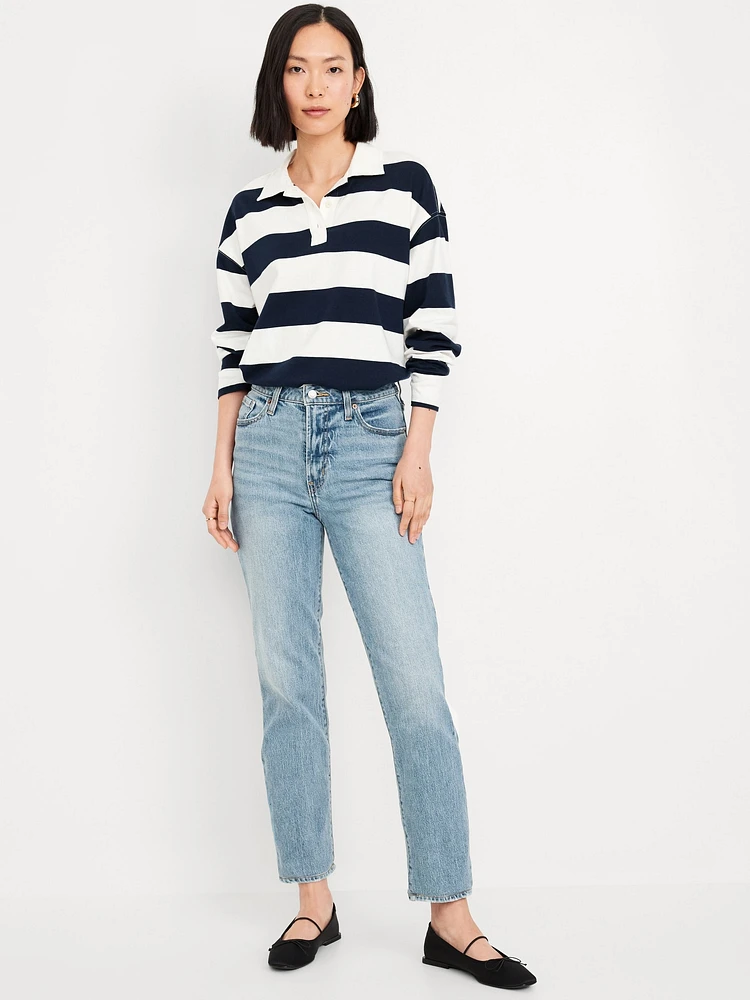 High-Waisted OG Straight Ankle Jeans