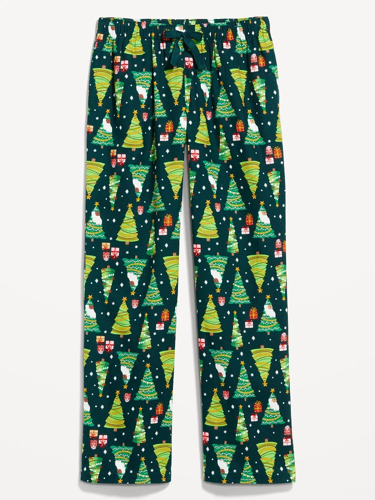 Mid-Rise Flannel Pajama Pants