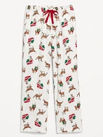 Mid-Rise Flannel Pajama Pants