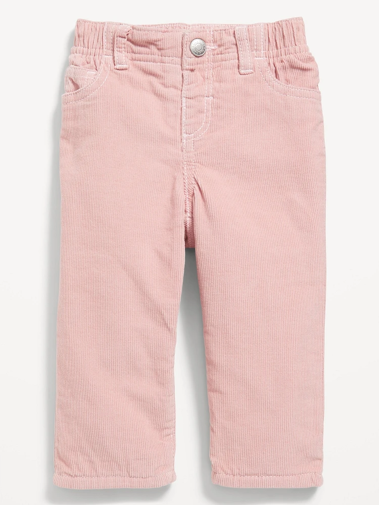 Loose Cozy-Lined Corduroy Pants for Baby