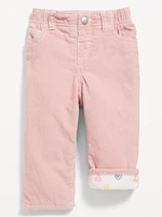 Loose Cozy-Lined Corduroy Pants for Baby