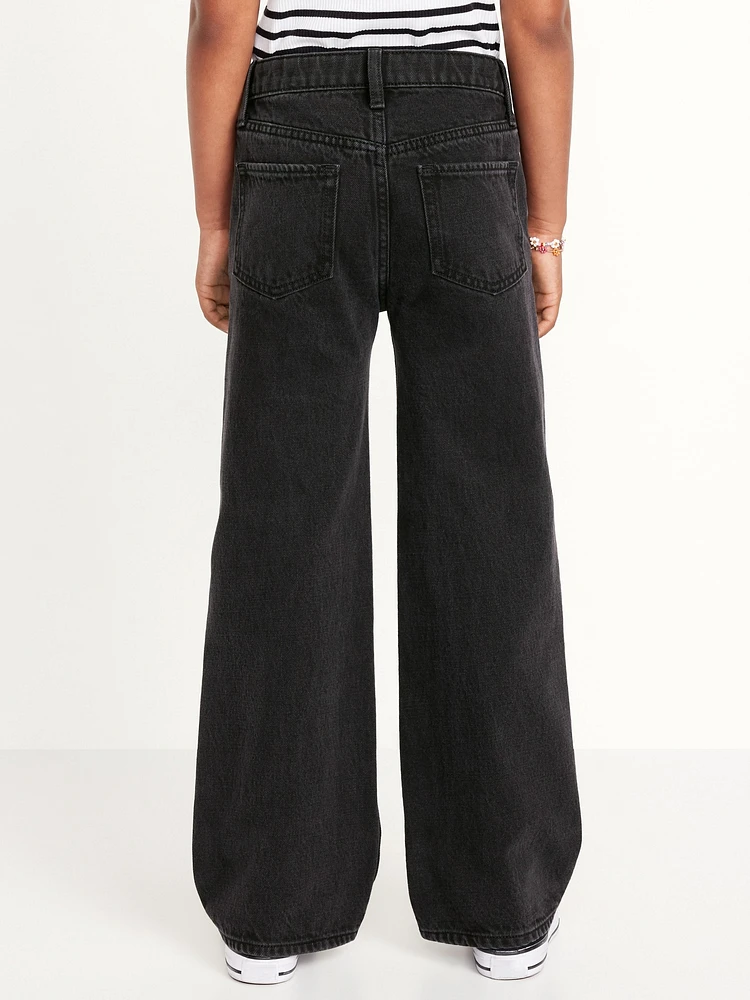 High-Waisted Baggy Wide-Leg Jeans for Girls