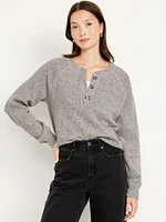 Cozy Thermal-Knit Henley