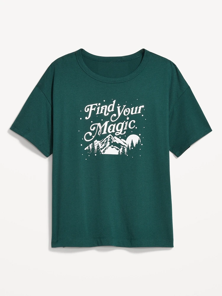 Matching Holiday-Graphic T-Shirt for Women