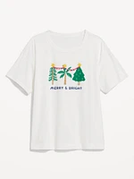 Matching Holiday-Graphic T-Shirt for Women