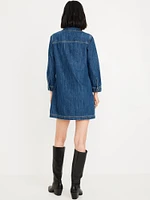 Jean Popover Shirt Dress