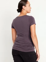 T-shirt à encolure dégagée de Maternité