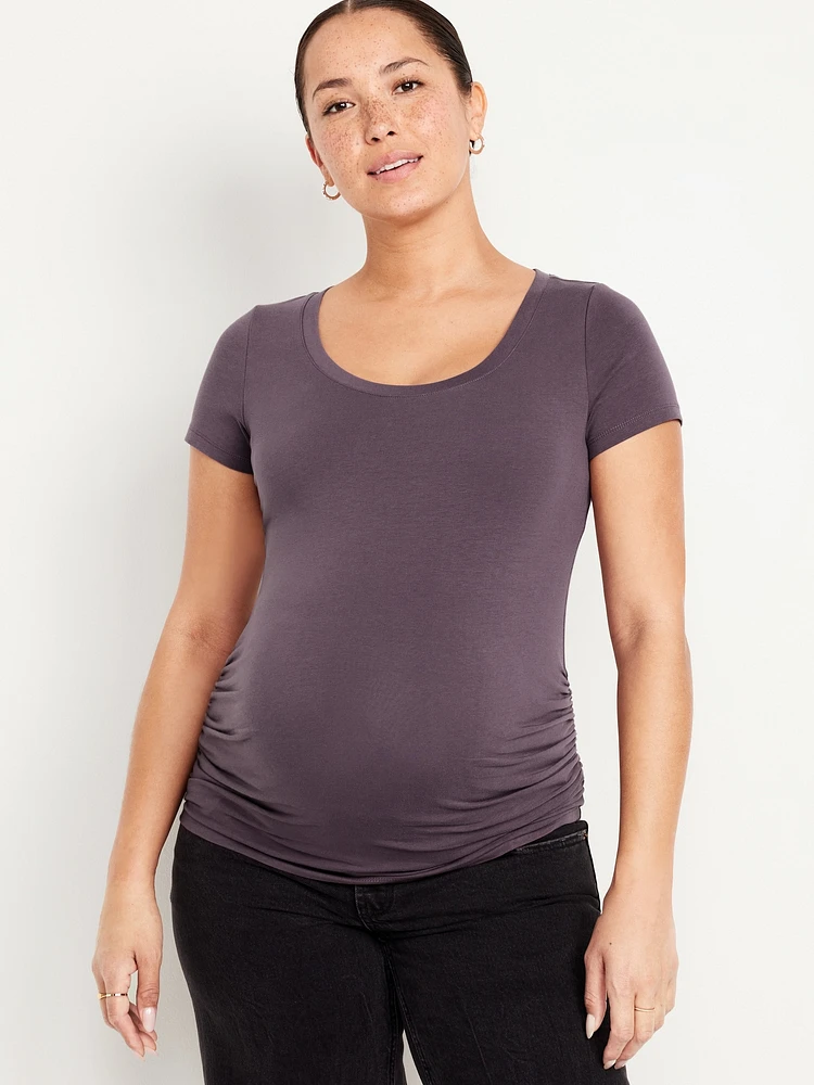 T-shirt à encolure dégagée de Maternité
