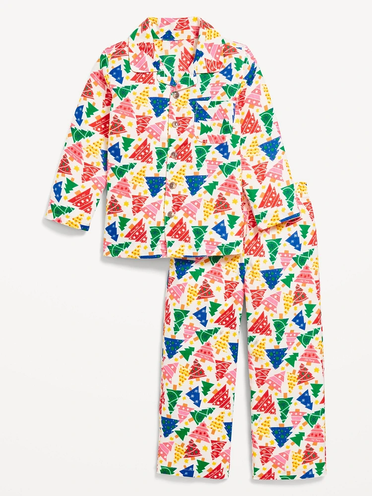 Unisex Printed Pajama Set for Toddler & Baby