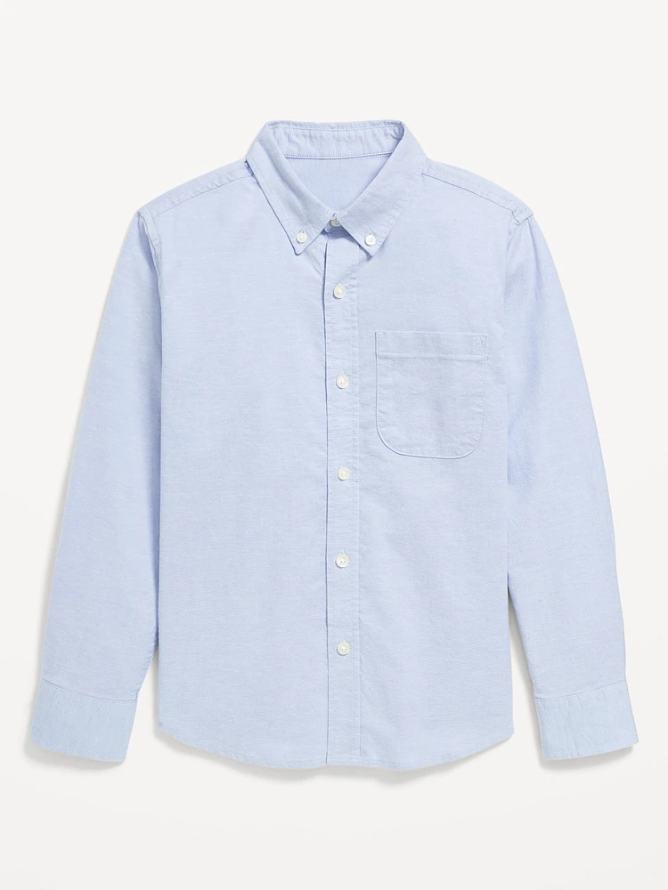 Long-Sleeve Pocket Oxford Shirt for Boys