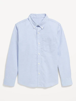 Long-Sleeve Pocket Oxford Shirt for Boys