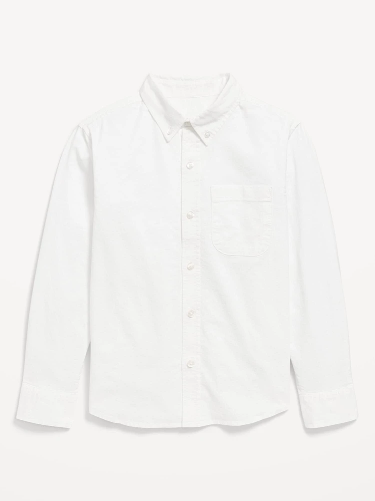 Long-Sleeve Pocket Oxford Shirt for Boys